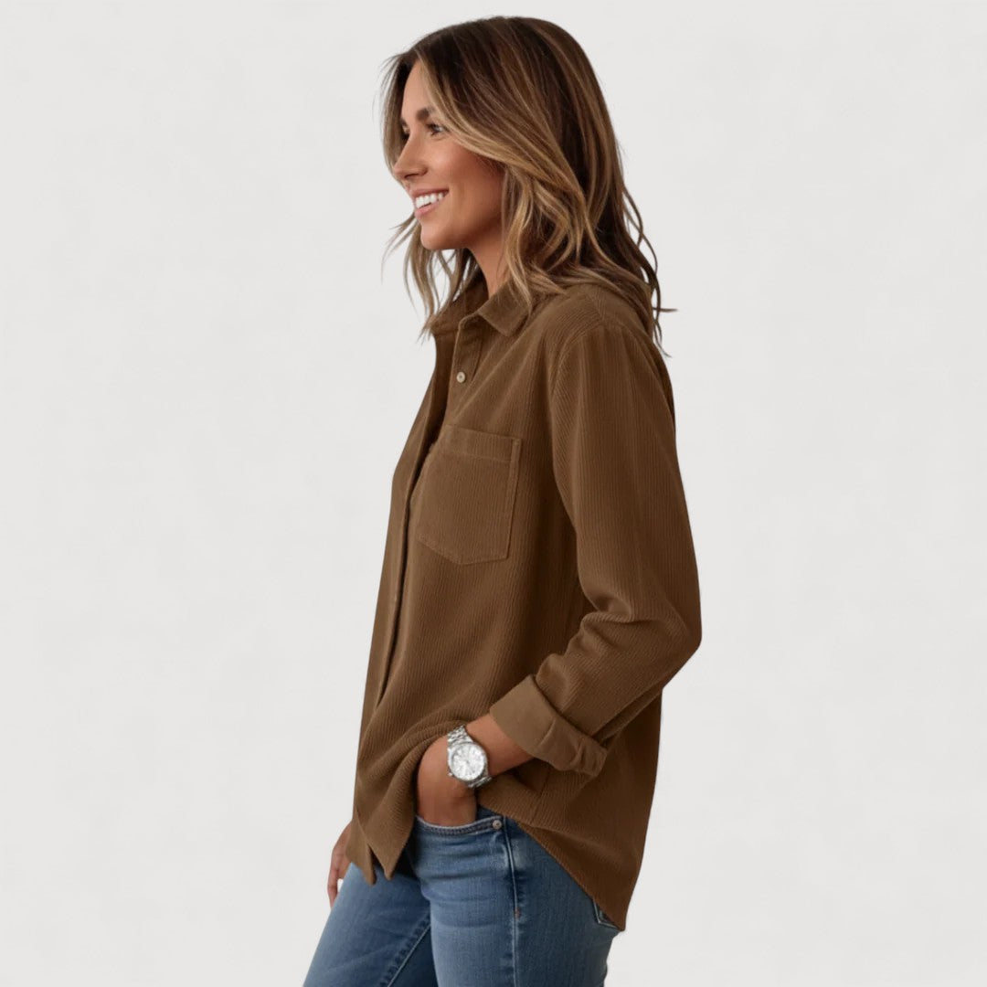 Jade | Corduroy Button Shirt