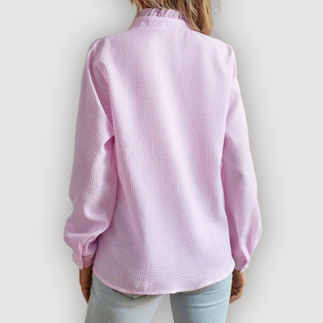 Clara | Ruffle Trim Blouse