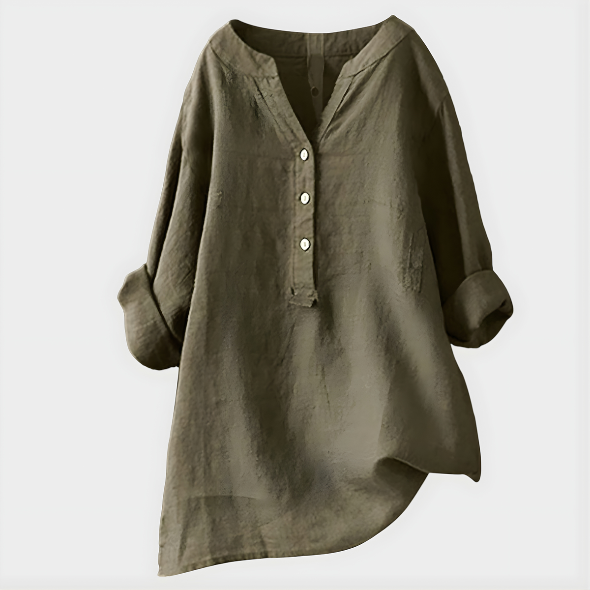 Elara – Elegant V-Neck Blouse