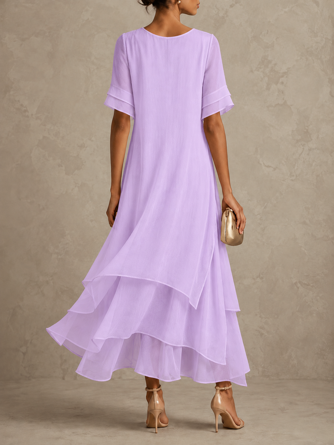 Liora | Flowing Ruffle Maxi Dress