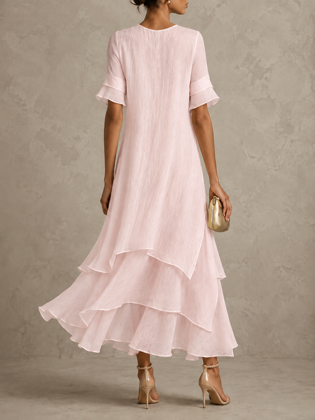 Liora | Flowing Ruffle Maxi Dress