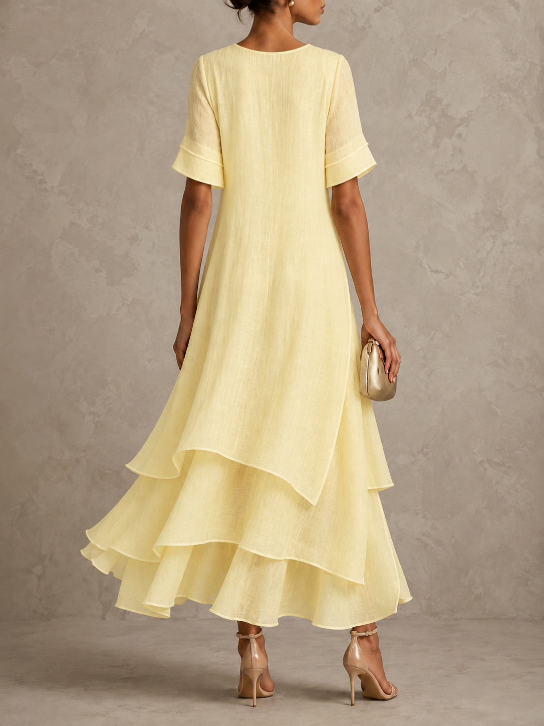 Liora | Flowing Ruffle Maxi Dress