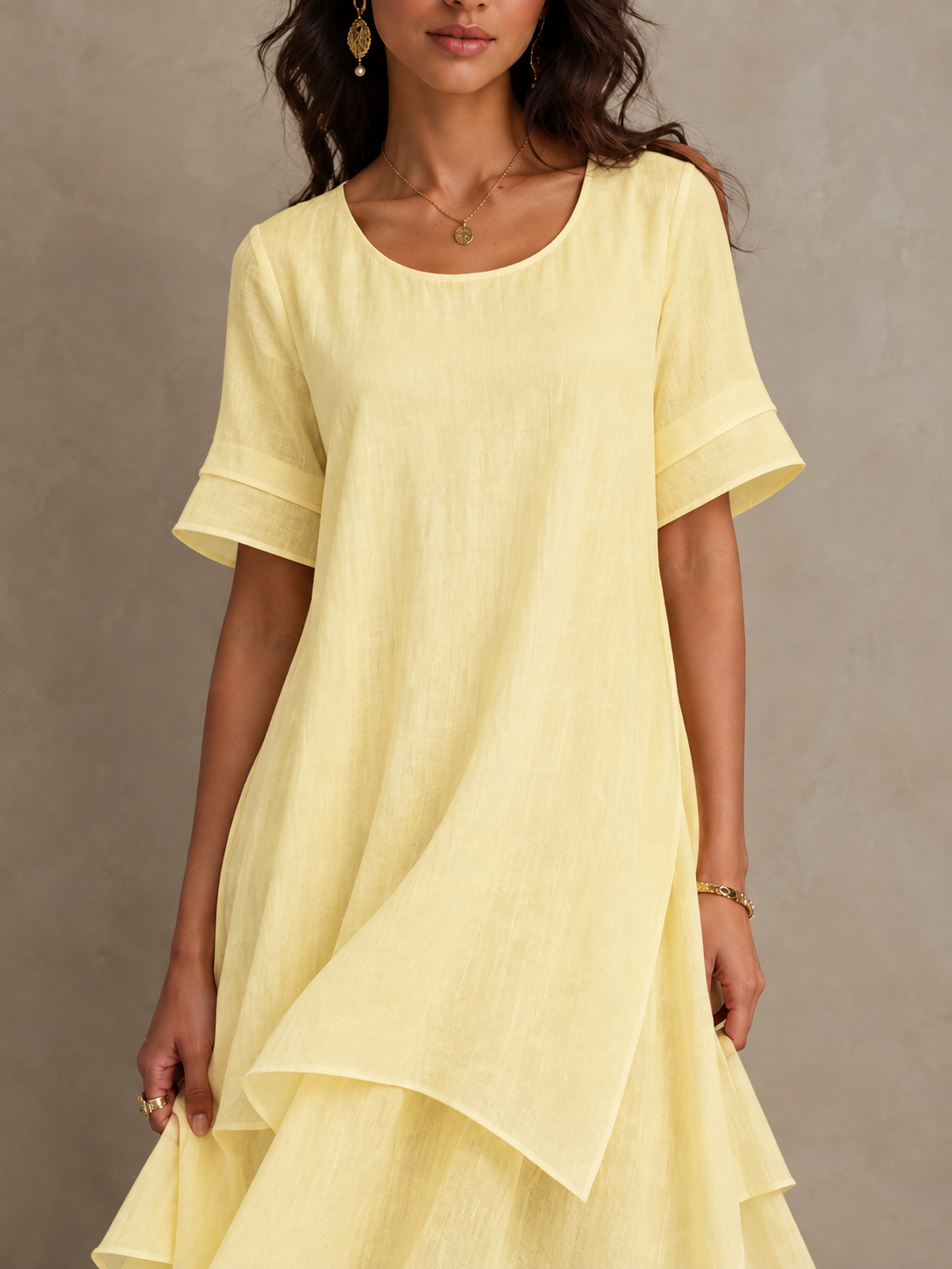 Liora | Flowing Ruffle Maxi Dress