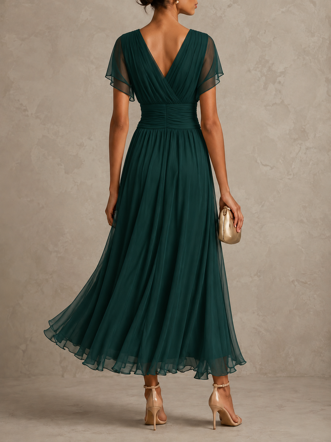 Mikaela | Tummy Flattering Off Shoulder Maxi Dress