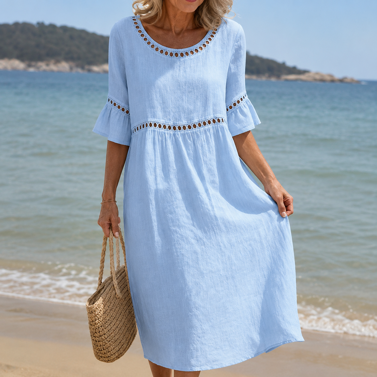 Hélène | Long Linen Dress