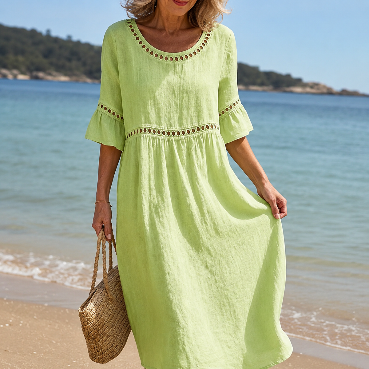 Hélène | Long Linen Dress