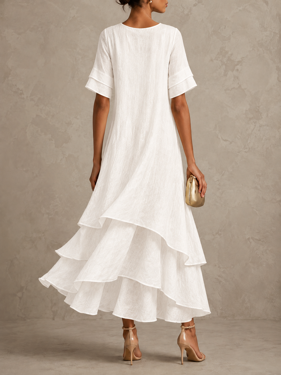 Liora | Flowing Ruffle Maxi Dress