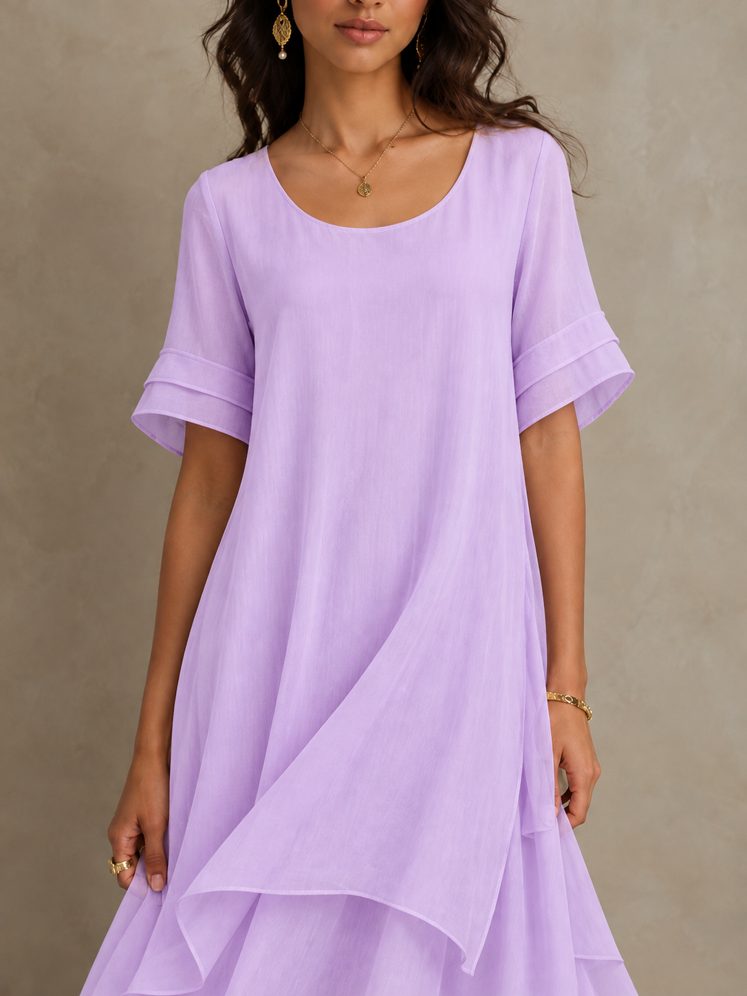 Liora | Flowing Ruffle Maxi Dress