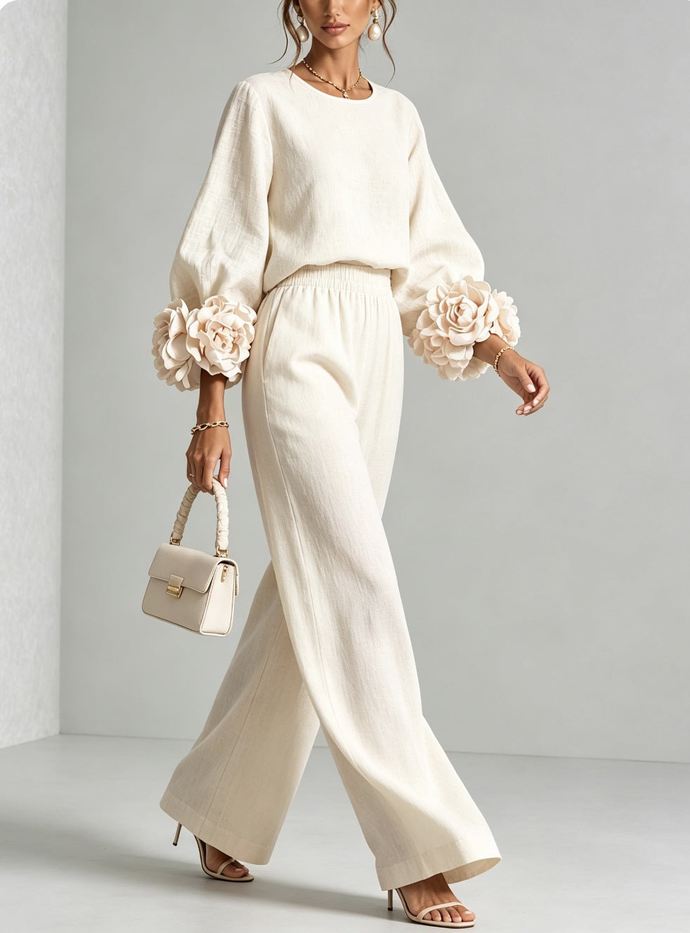 KALINA | Flowers on Cuffs set