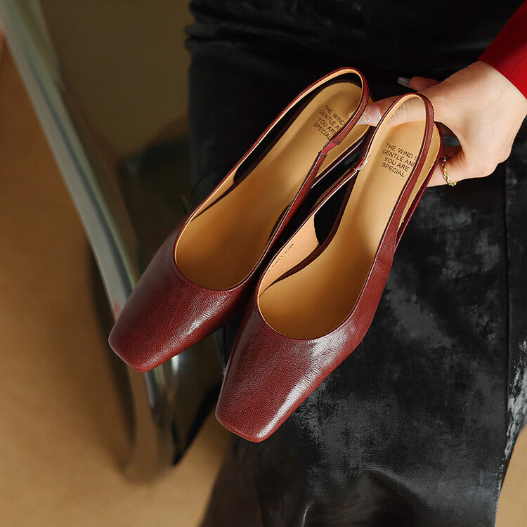 Ersa | Vegan Leather Slingbacks