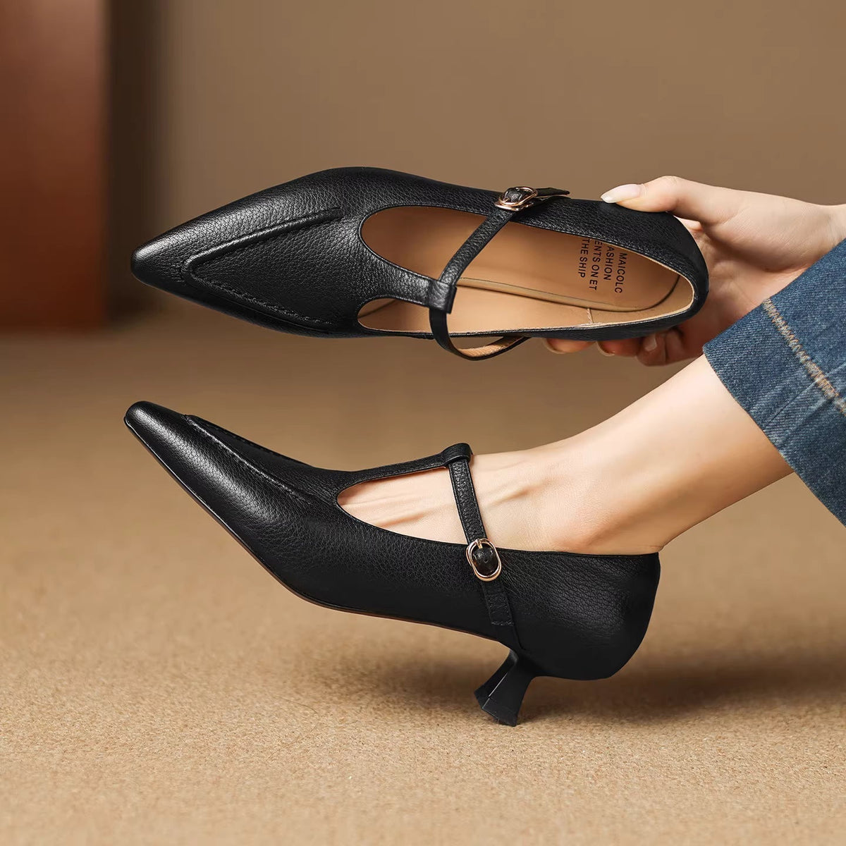 Tirea | Vegan Leather Heels