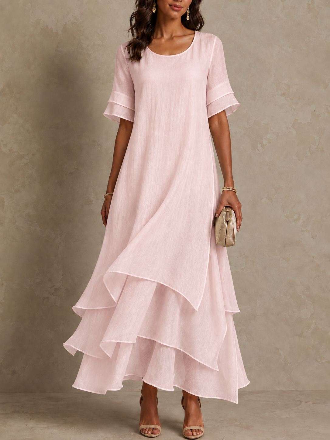 Liora | Flowing Ruffle Maxi Dress