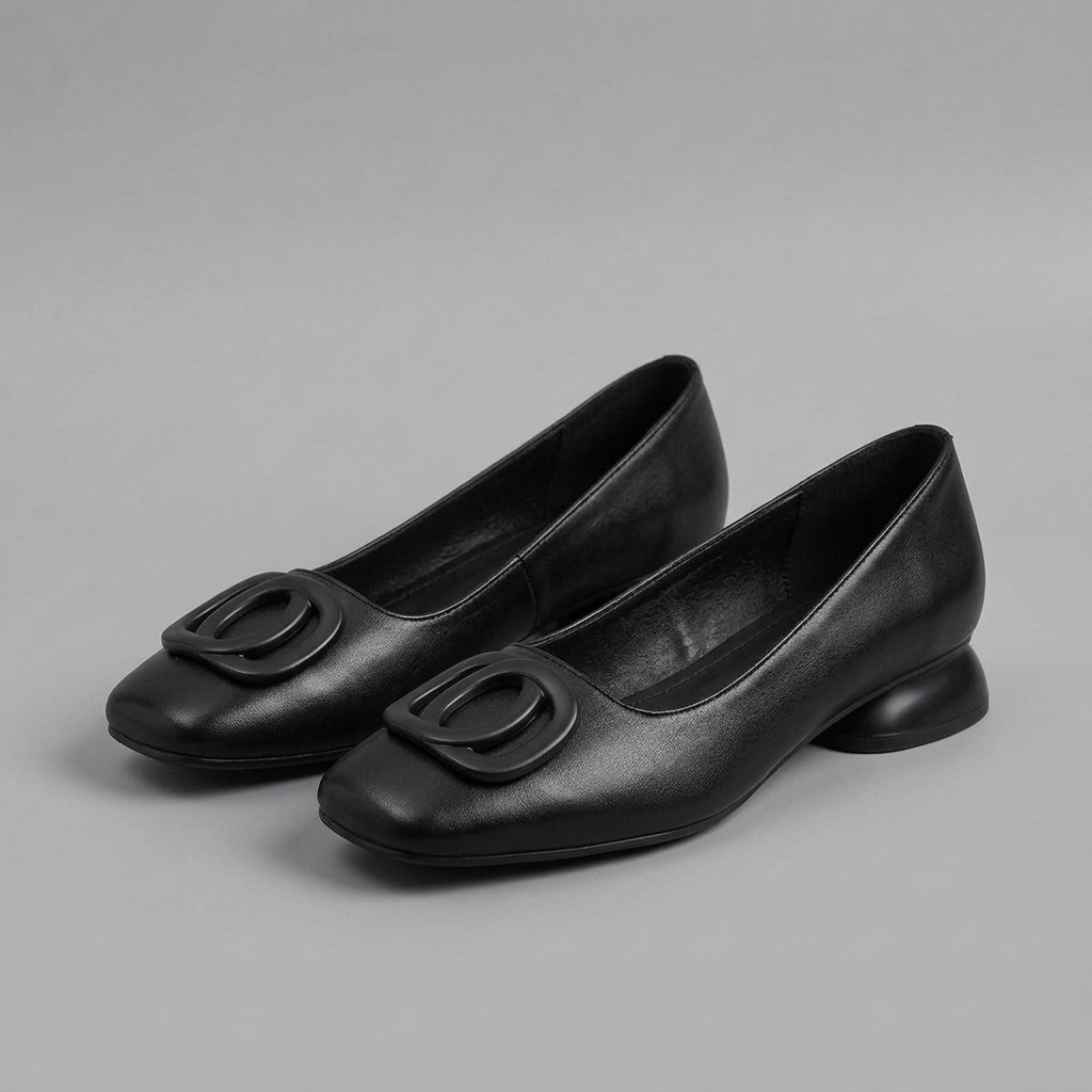 Opium Leather Flats