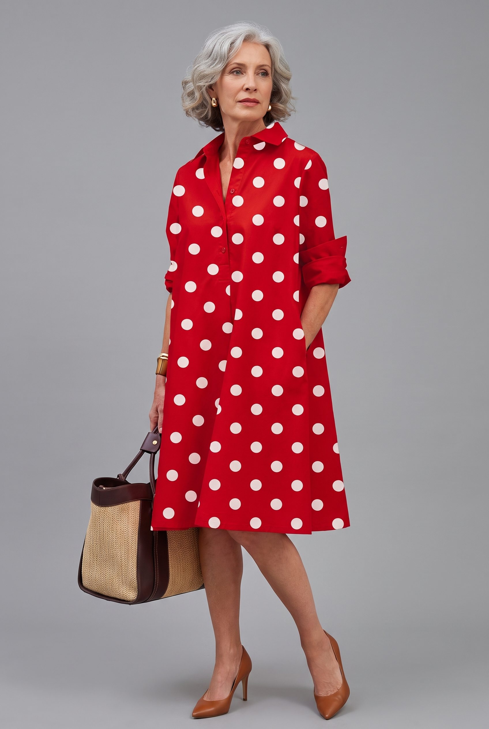 Vivienne – Elegant Midi Dress for Effortless Charm