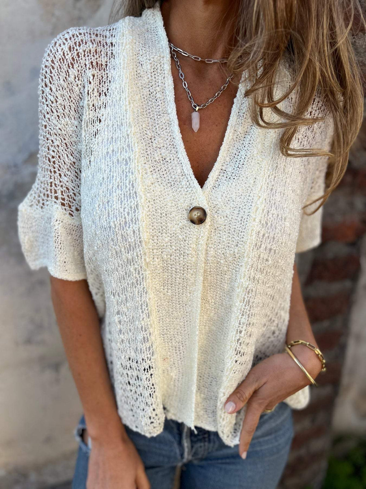 Lavinia | Chic Textured Blouse