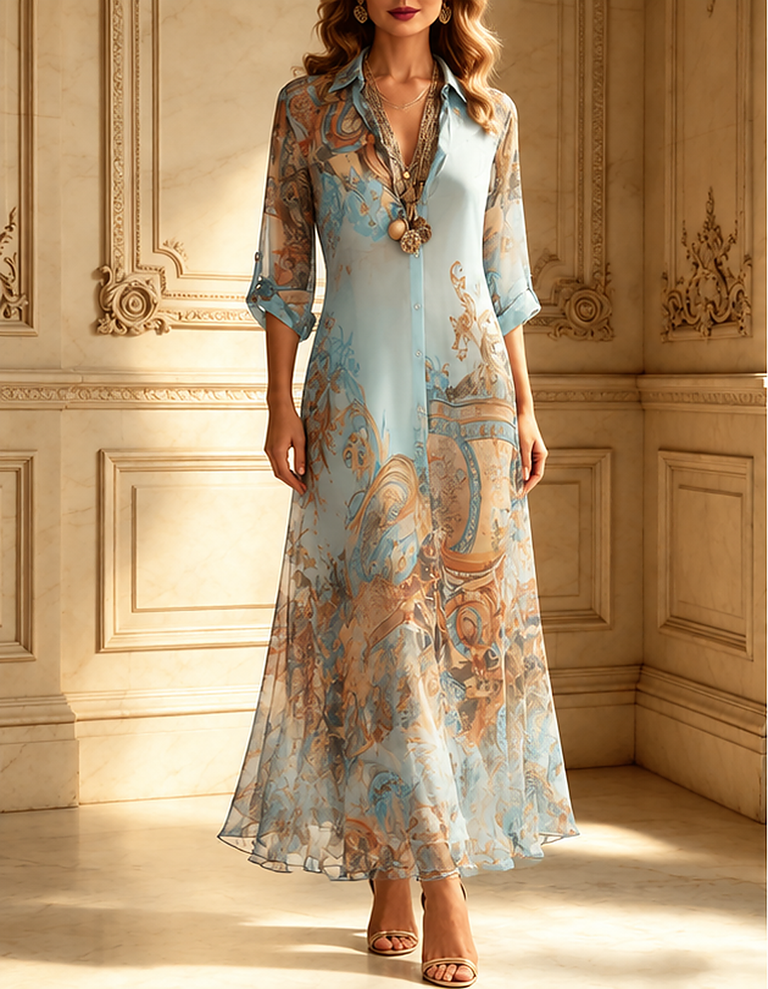 Lorna | Mediterranean Shirt Dress