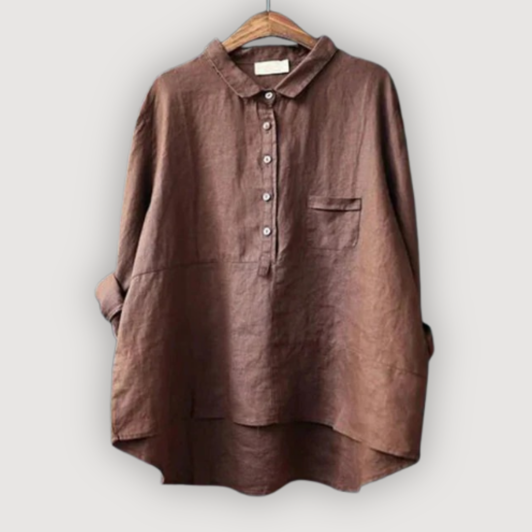 Olivia | Relaxed Linen Blouse