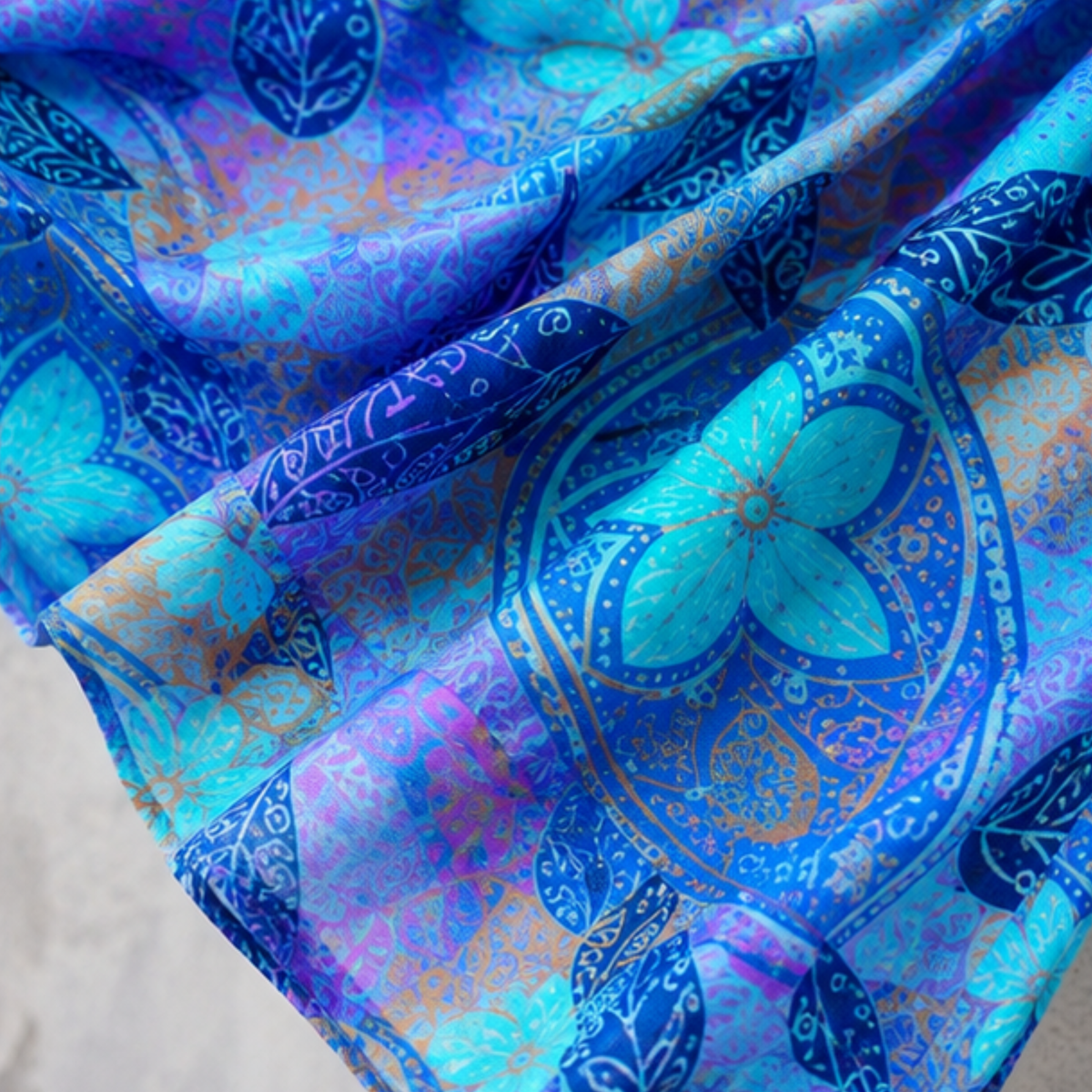 Juliet | Printed V-Neck Longline Blouse