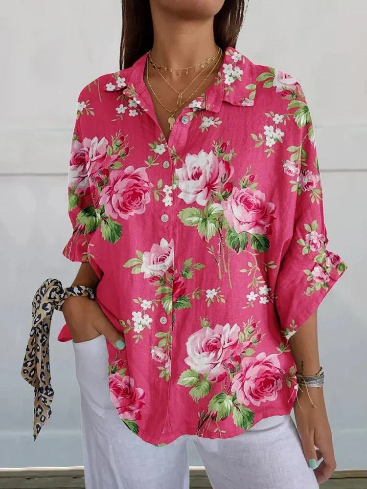 Sofie | Rose Floral Blouse