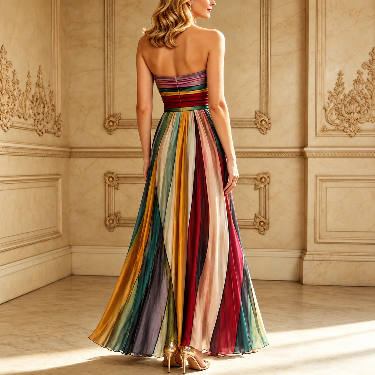 Romy | Effortless Strapless A-Line Dress
