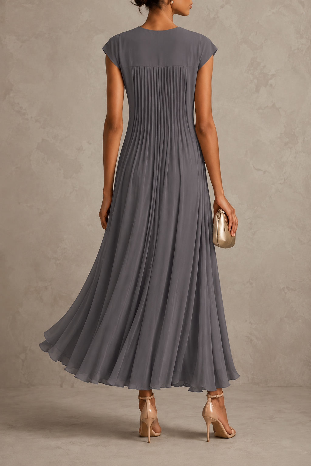 LAILA™ | SLEEVELESS PLEATED DRESS | Maxi Dress