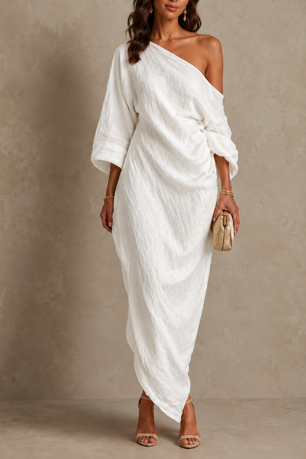 Elise | Elegant Asymmetric Maxi Dress