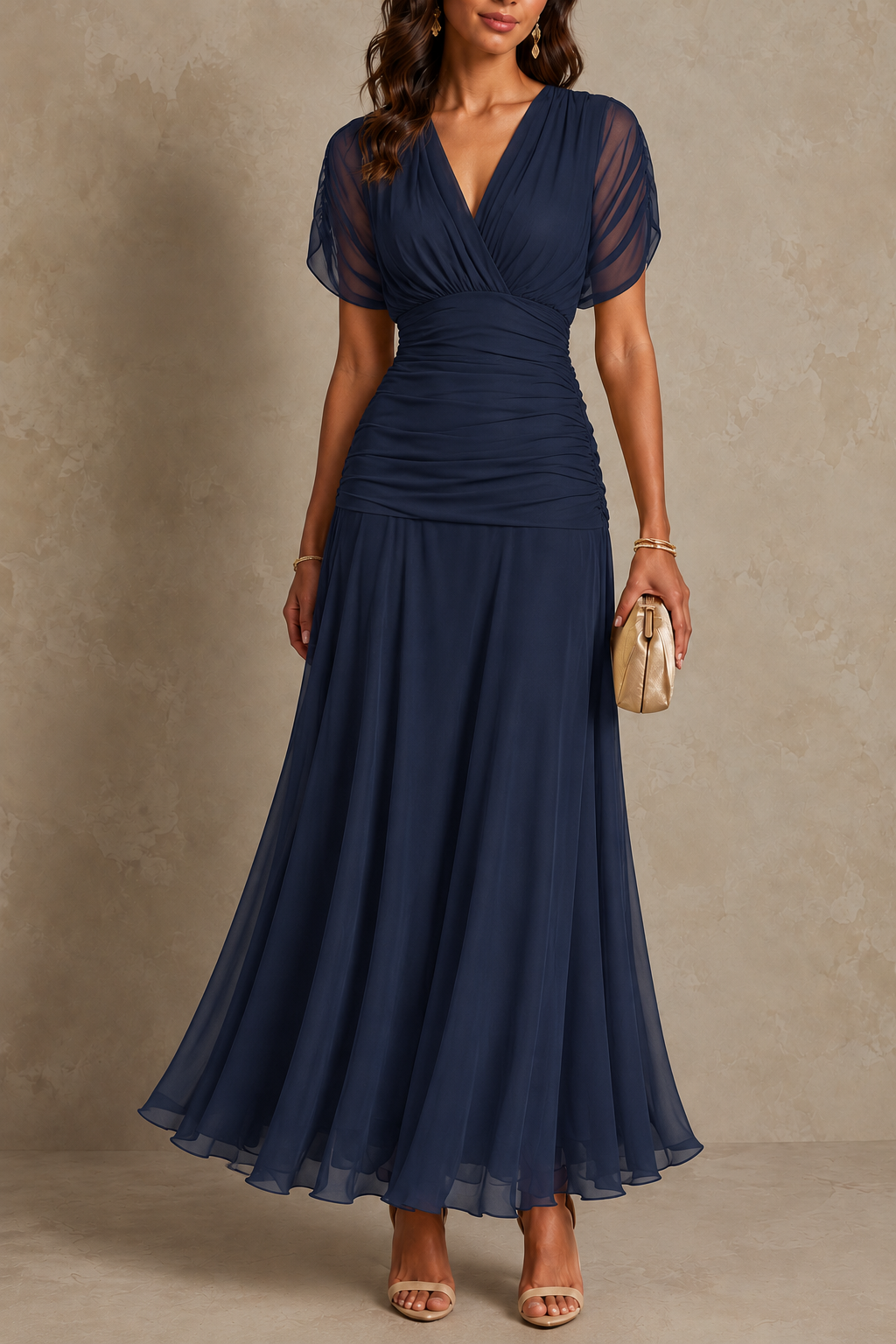 Mikaela | Tummy Flattering Off Shoulder Maxi Dress