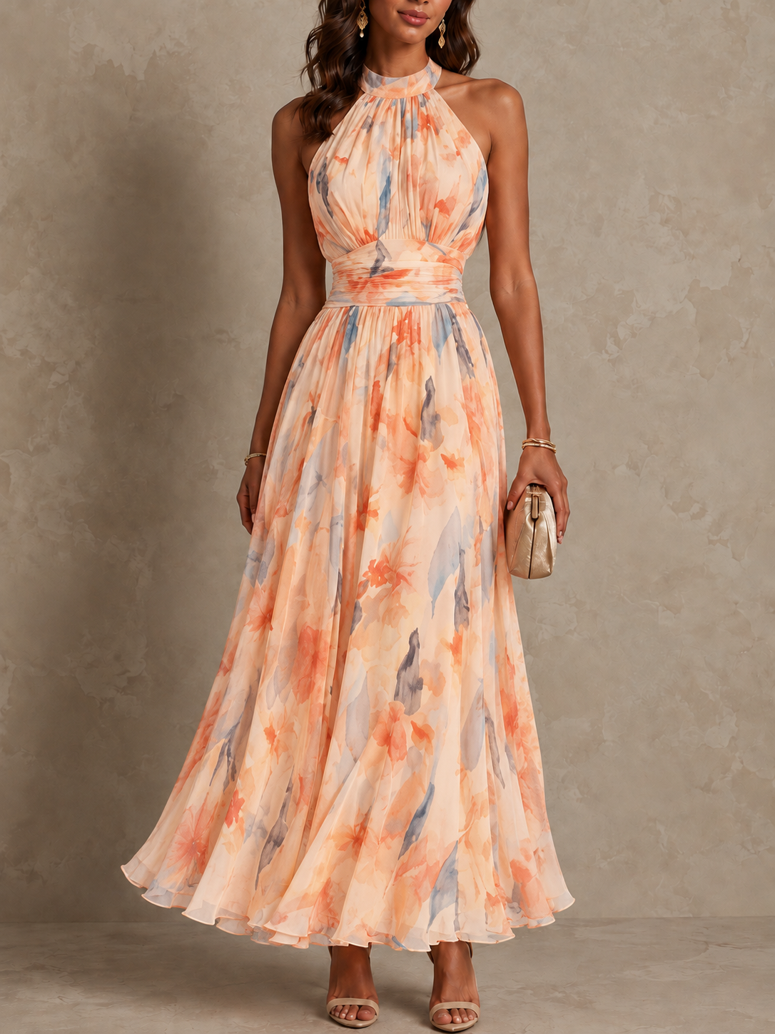 Esther™ | American Collar Dress | Maxi Dress