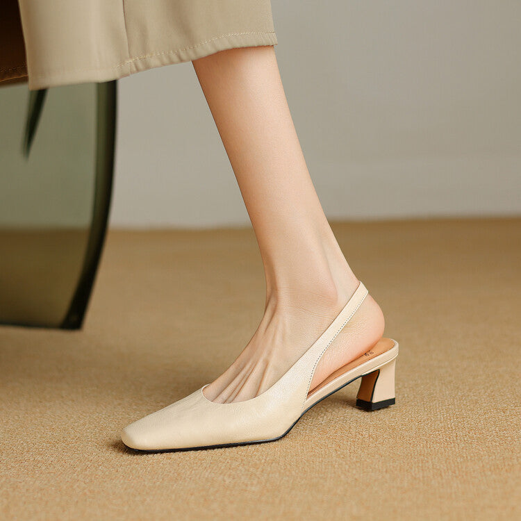 Ersa | Vegan Leather Slingbacks