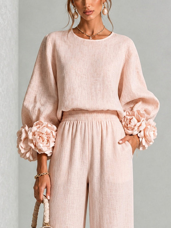 KALINA | Flowers on Cuffs set