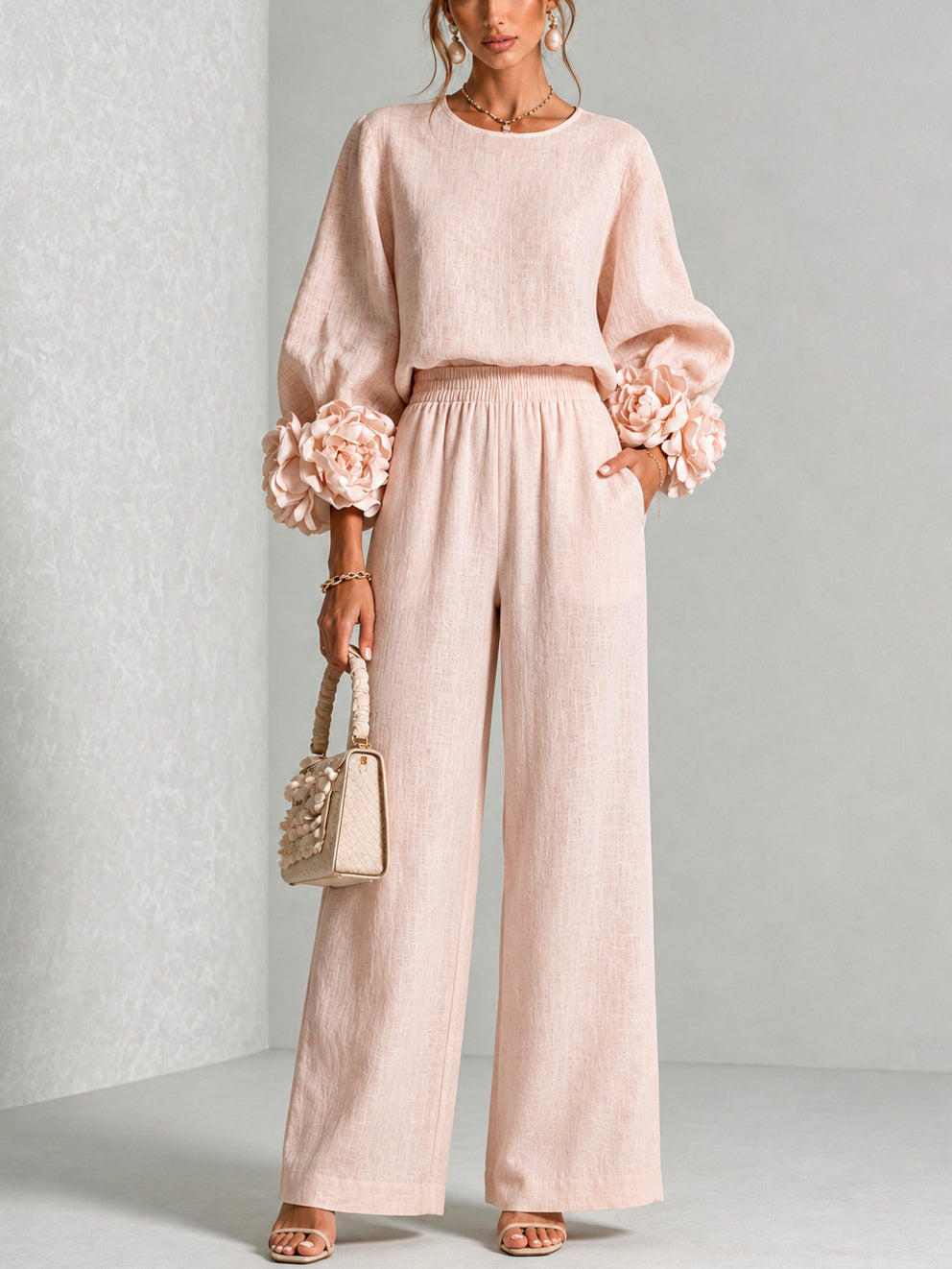 KALINA | Flowers on Cuffs set