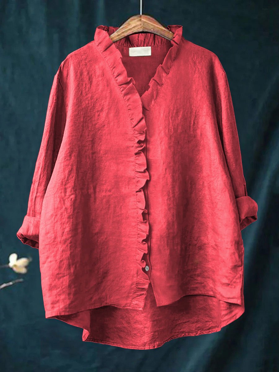 Rica | Retro Ruffle Blouse