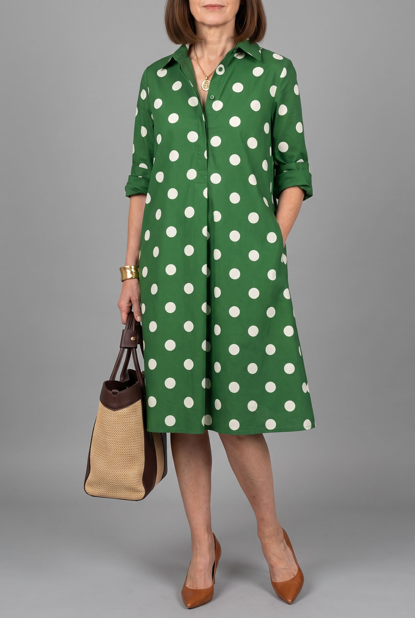 Harriet – Elegant Midi Dress for Effortless Vitality