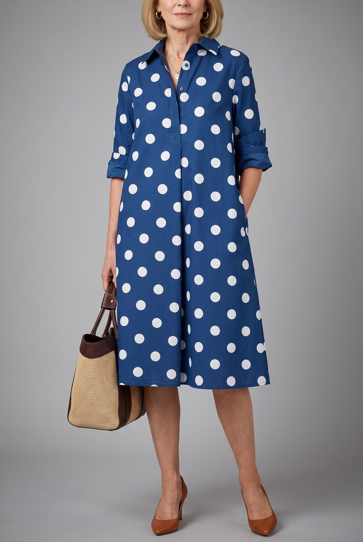 Cecile – Elegant Midi Dress for Effortless Grace