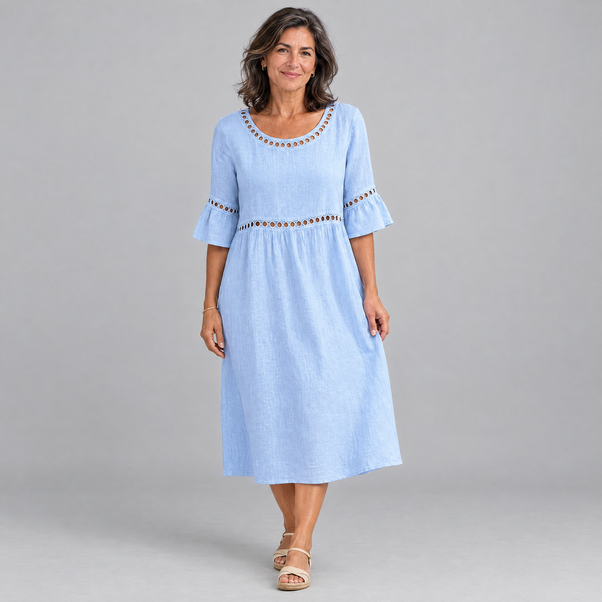 Hélène | Long Linen Dress