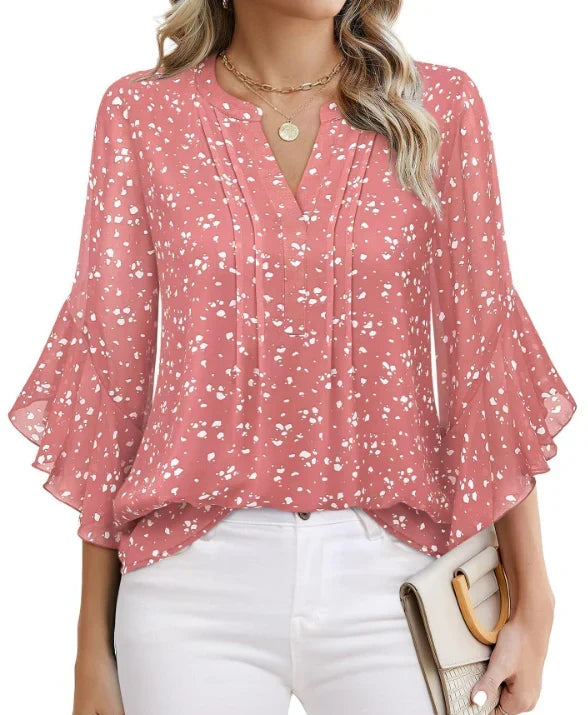Jen | Graceful Pink Blouse
