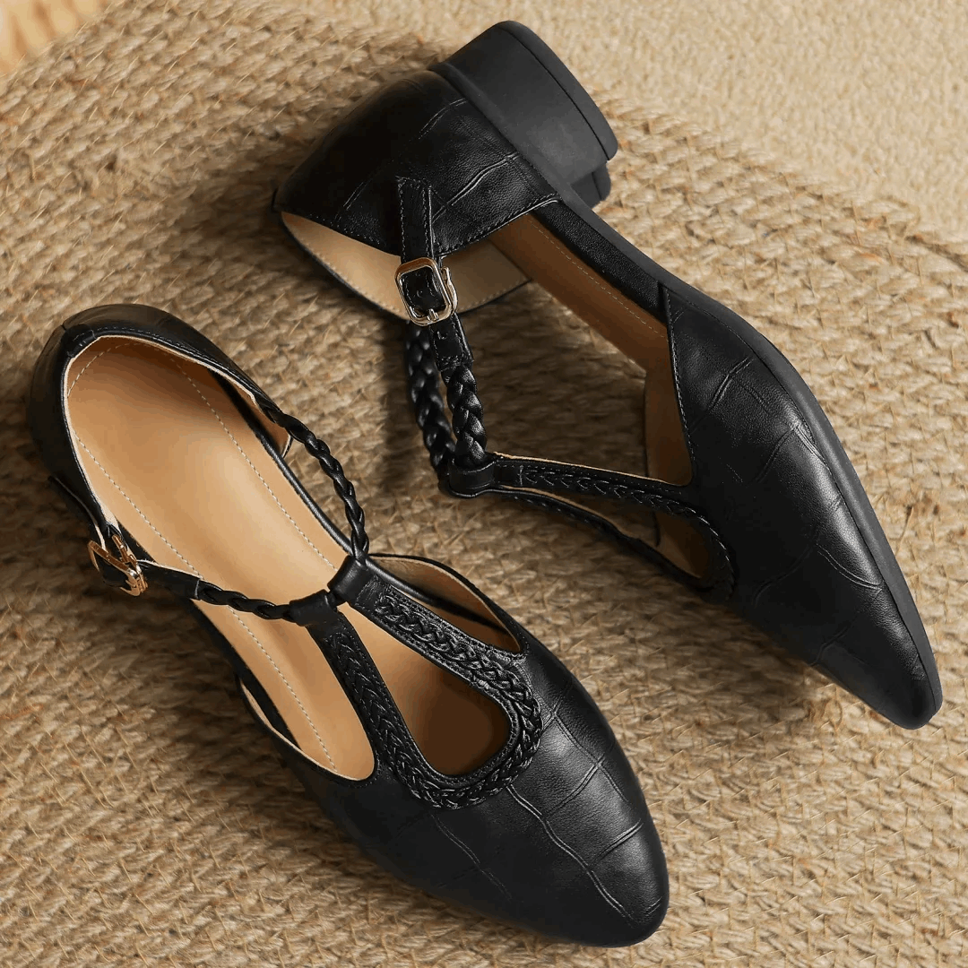 Oliardi Elena Orthopaedic Leather Mary Jane Shoes