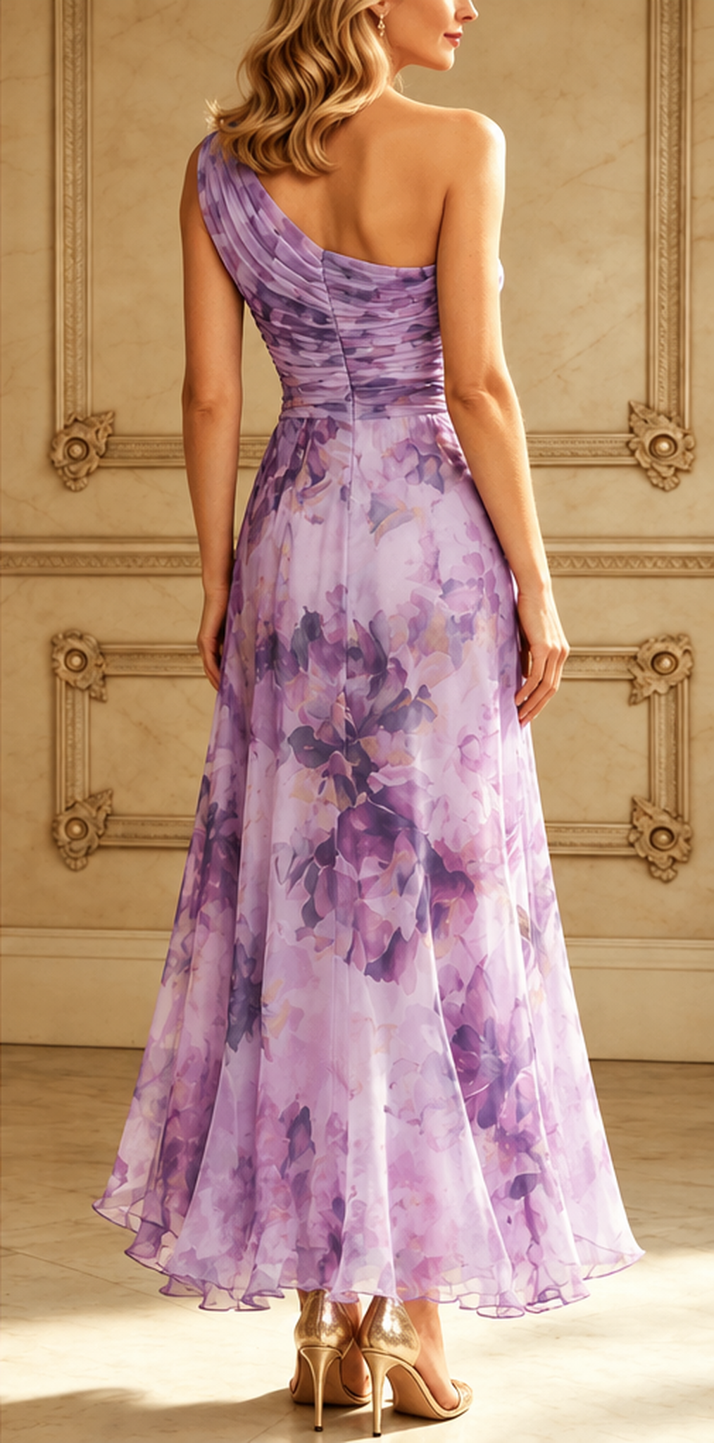 Celeste | One-Shoulder Floral Maxi
