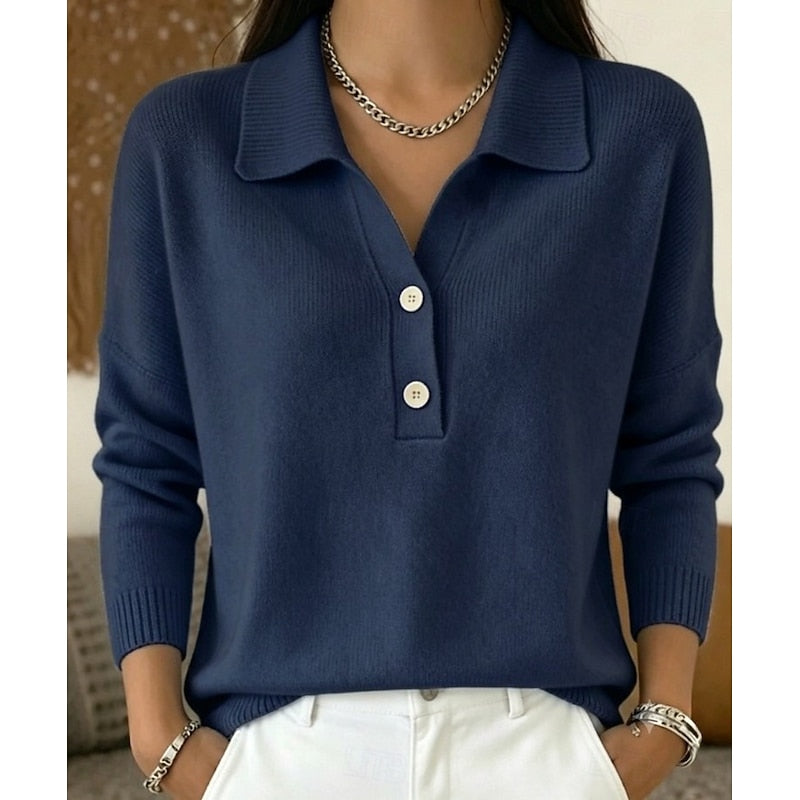 Eliza | Refined Collar Pullover